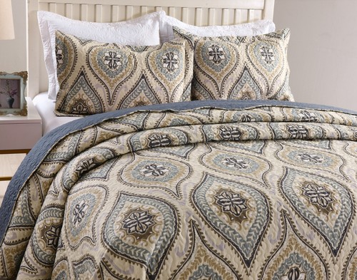 3pc quilt bedspread sets - 3pc,